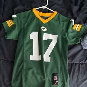 Adams #17 Football Jersey in Green and Gold